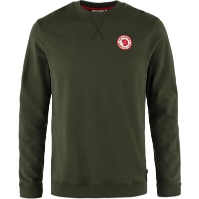 Fjällräven Herr 1960 logo badge pullover huvtröja huvtröja, Djup skog, XL Fjällräven Herr 1960 logo badge pullover huvtröja huvtröja, Djup skog, XL