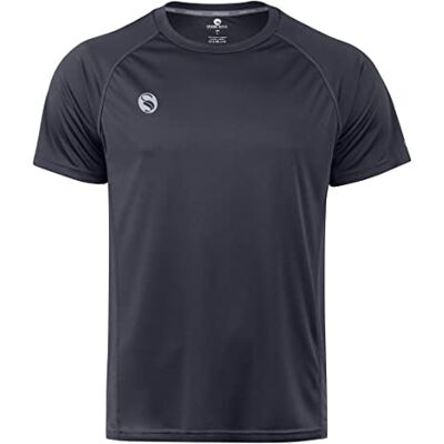 STARK SOUL sportskjorta, fitness, t-shirt, reflect, kortärmad, funktionell skjorta, andas, snabbtorkande träningströja, GRÅ, XL STARK SOUL sportskjorta, fitness, t-shirt, reflect, kortärmad, funktionell skjorta, andas, snabbtorkande träningströja, GRÅ, XL