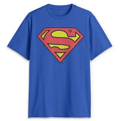 DC Comics Herr Superman klassisk logotyp T-shirt, Kunglig, XXL DC Comics Herr Superman klassisk logotyp T-shirt, Kunglig, XXL