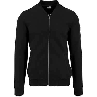 Urban Classics Herr sweat bomber jacka, svart, XL Urban Classics Herr sweat bomber jacka, svart, XL