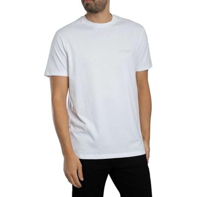 Giorgio Armani Kortärmad sida Milano-New York Logo Lettering T-shirt, vit, M, Vit, M Giorgio Armani Kortärmad sida Milano-New York Logo Lettering T-shirt, vit, M, Vit, M