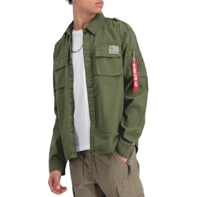 Alpha Industries Urban Military Shirt Överskjorta för män Dark Olive Alpha Industries Urban Military Shirt Överskjorta för män Dark Olive