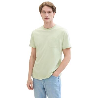 TOM TAILOR T-shirt för män, 35599 – Sea Green Fine Stripe, L TOM TAILOR T-shirt för män, 35599 – Sea Green Fine Stripe, L