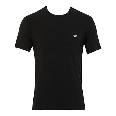 Giorgio Armani mjuk känsla bambuviskos 2-pack rund hals t-shirt, svart, XL, monterad, Svart/Svart, XL Giorgio Armani mjuk känsla bambuviskos 2-pack rund hals t-shirt, svart, XL, monterad, Svart/Svart, XL