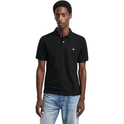 GANT REG EMB arkivsköld polo, svart, XXL GANT REG EMB arkivsköld polo, svart, XXL