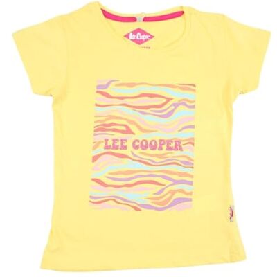Lee Cooper flicka Maglietta Ragazza kortärmad skjorta, Gul, 4 år Lee Cooper flicka Maglietta Ragazza kortärmad skjorta, Gul, 4 år