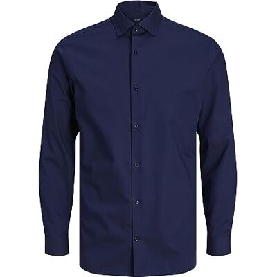 JACK & JONES Jprblaparker skjorta L/S Noos skjorta, Perfekt marin/passform: smal passform, S JACK & JONES Jprblaparker skjorta L/S Noos skjorta, Perfekt marin/passform: smal passform, S