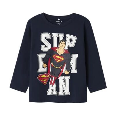 NAME IT pojkar Nmmjunes Superman Nreg Ls Top Wab, marinblå blazer, 104 NAME IT pojkar Nmmjunes Superman Nreg Ls Top Wab, marinblå blazer, 104