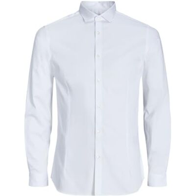 JACK & JONES JJPRPARMA skjorta L/S PLS, Vit/passform: lös passform, 5XL JACK & JONES JJPRPARMA skjorta L/S PLS, Vit/passform: lös passform, 5XL