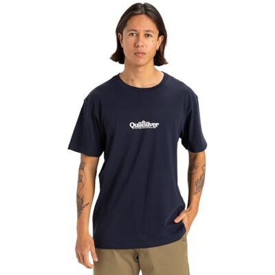 Quiksilver Fineline SS T-shirt herr, Mörk marinblå, XS Quiksilver Fineline SS T-shirt herr, Mörk marinblå, XS