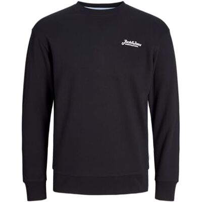 JACK & JONES Sweat Crew Neck Jjbeau-tröja med rund hals, svart, S, svart, S JACK & JONES Sweat Crew Neck Jjbeau-tröja med rund hals, svart, S, svart, S
