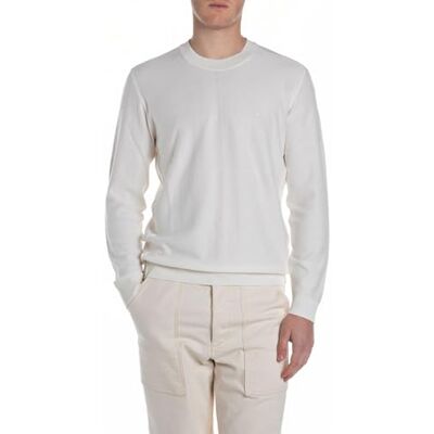 Replay herr regular fit tröja med rund hals av bomull, 205 Ice, M Replay herr regular fit tröja med rund hals av bomull, 205 Ice, M