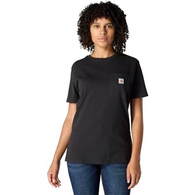 Carhartt K87, bred, tung kortärmad t-shirt med ficka, svart, S Carhartt K87, bred, tung kortärmad t-shirt med ficka, svart, S