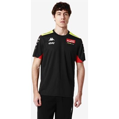 Kappa MOD Tävling T-shirt. AMIRYMONE officiell VR46 Racing Team Moto GP Valentine Red Bezzecchi och Giannantonio Pilotes Tröja Kappa MOD Tävling T-shirt. AMIRYMONE officiell VR46 Racing Team Moto GP Valentine Red Bezzecchi och Giannantonio Pilotes Tröja
