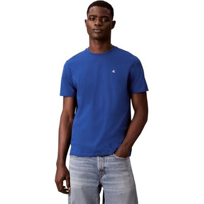 Calvin Herr SS Classic Monogram T-tröja LV04RD254G T-shirts, blå (Chase Blue), M, Blå (jaga blå), M Calvin Herr SS Classic Monogram T-tröja LV04RD254G T-shirts, blå (Chase Blue), M, Blå (jaga blå), M