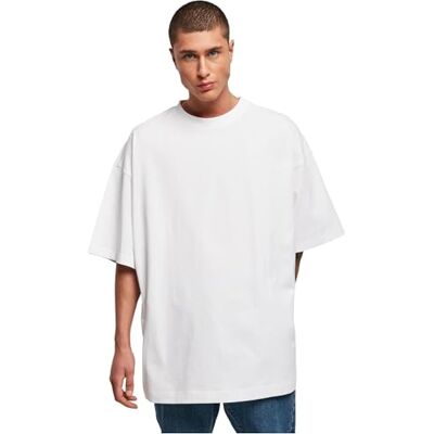 Urban Classics Herr Huge Tee T-shirt, vit, M Urban Classics Herr Huge Tee T-shirt, vit, M
