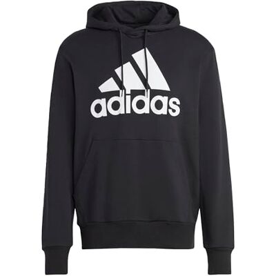 adidas För Män Essentials French Terry Big Logo Hoodie, Black, S adidas För Män Essentials French Terry Big Logo Hoodie, Black, S