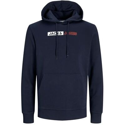 JACK & JONES JJECORP Logo Sweat Hood Play NOOS PLS, Marinblazer/tryck: lek 5, 3XL JACK & JONES JJECORP Logo Sweat Hood Play NOOS PLS, Marinblazer/tryck: lek 5, 3XL