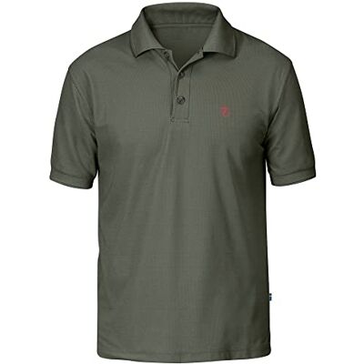Fjällräven Crowley Pique kortärmad poloskjorta för män Mountain Grey M Fjällräven Crowley Pique kortärmad poloskjorta för män Mountain Grey M