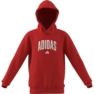 adidas Uniseks dzieci CODES COLLEGIATE GRAPHIC HOODIE, pure ruby, 5-6 Years adidas Uniseks dzieci CODES COLLEGIATE GRAPHIC HOODIE, pure ruby, 5-6 Years