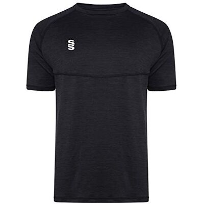 Surridge Sports Dubbel T-shirt för män, svart, storlek 2X-Large Surridge Sports Dubbel T-shirt för män, svart, storlek 2X-Large
