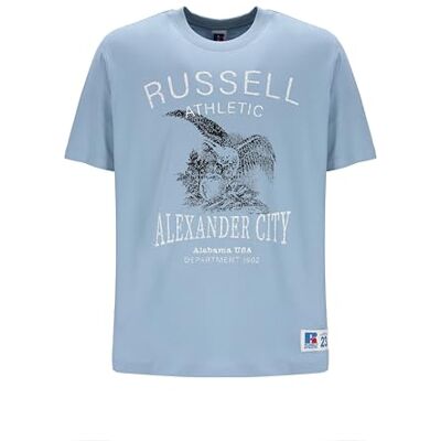Russell Athletic E36412-AB2-184 Aaron-S/S Crewneck Tee Shirt Herr T-Shirt Ashley Blue L, Ashley Blue, L Russell Athletic E36412-AB2-184 Aaron-S/S Crewneck Tee Shirt Herr T-Shirt Ashley Blue L, Ashley Blue, L