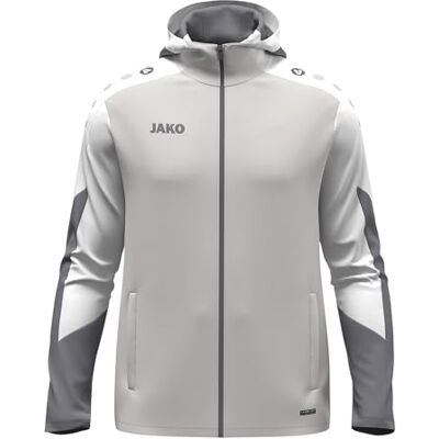 JAKO Unisex huvjacka Dynamic, ljusgrå/vit/grå, 3XL JAKO Unisex huvjacka Dynamic, ljusgrå/vit/grå, 3XL