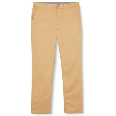 Tommy Hilfiger män Chino Denton 1985 Pima bomullsvävda byxor, gul, 28W/34L, Klassisk kaki, 28W x 34L Tommy Hilfiger män Chino Denton 1985 Pima bomullsvävda byxor, gul, 28W/34L, Klassisk kaki, 28W x 34L