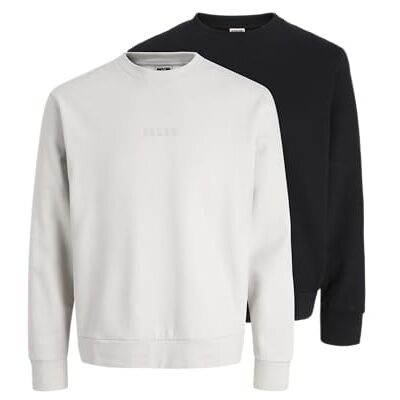 JACK & JONES Jcostance sweat crew neck 2 st Mp, Ångblå, XS JACK & JONES Jcostance sweat crew neck 2 st Mp, Ångblå, XS