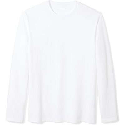 Amazon Essentials Men's Långärmad T-shirt med smal passform, Vit, XXL Amazon Essentials Men's Långärmad T-shirt med smal passform, Vit, XXL