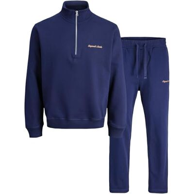 JACK & JONES Jornorrebro Emb Sweat High Neck Setpk Mp, Ocean Cavern, M JACK & JONES Jornorrebro Emb Sweat High Neck Setpk Mp, Ocean Cavern, M