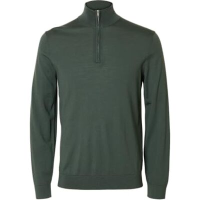 SELECTED HOMME SELECTED FEMME Slhtray Ls stickad merino halv dragkedja Noos, Djup skog, L SELECTED HOMME SELECTED FEMME Slhtray Ls stickad merino halv dragkedja Noos, Djup skog, L