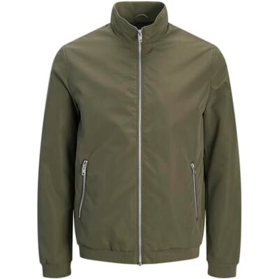JACK & JONES Jjerush Harrington Bomber Noos, Dammig oliv, XL JACK & JONES Jjerush Harrington Bomber Noos, Dammig oliv, XL