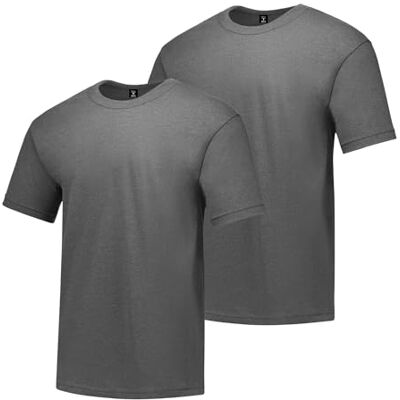 Hanes T-shirt för män, Rökgrå, M Hanes T-shirt för män, Rökgrå, M