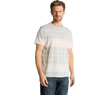 TOM TAILOR 1050207 T-shirt, 39948 River Teal Multi Color Stripe, XL herr TOM TAILOR 1050207 T-shirt, 39948 River Teal Multi Color Stripe, XL herr