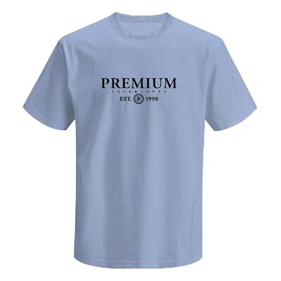 JACK & JONES Jprblacharles Ss Tee FST, Chambray Blue, XS JACK & JONES Jprblacharles Ss Tee FST, Chambray Blue, XS