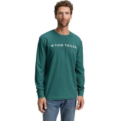 TOM TAILOR Herr 1047769 långärmad t-shirt, 14171-Jasper grön, M, 14171 Jaspisgrön, M TOM TAILOR Herr 1047769 långärmad t-shirt, 14171-Jasper grön, M, 14171 Jaspisgrön, M