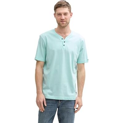 TOM TAILOR T-shirt för män, 37455 Mint White Fine Stripe, L TOM TAILOR T-shirt för män, 37455 Mint White Fine Stripe, L