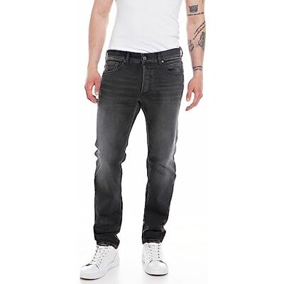 Replay Herrjeans slim fit Willbi, 098 svart, 27W / 32L Replay Herrjeans slim fit Willbi, 098 svart, 27W / 32L