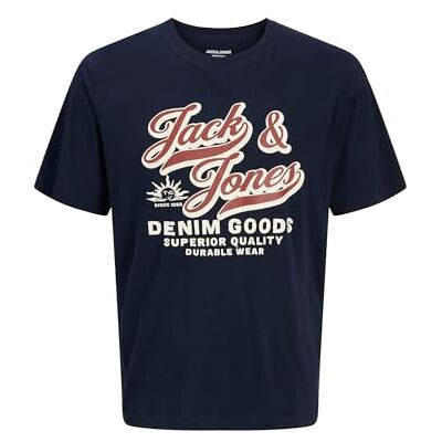 JACK & JONES Jjelogo Tee Ss O-Neck 2 Col Aw25 Sn, Sky Captain, XS JACK & JONES Jjelogo Tee Ss O-Neck 2 Col Aw25 Sn, Sky Captain, XS