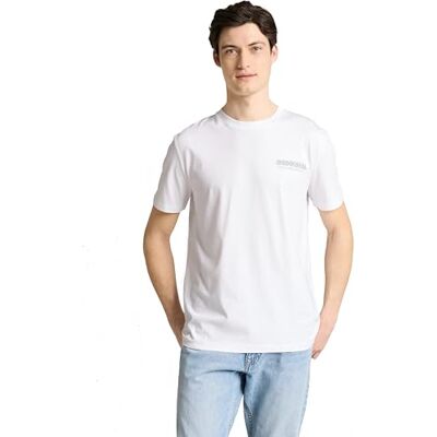 TOM TAILOR Denim 1043491 T-shirt, 18104-vit häst, XS herr TOM TAILOR Denim 1043491 T-shirt, 18104-vit häst, XS herr