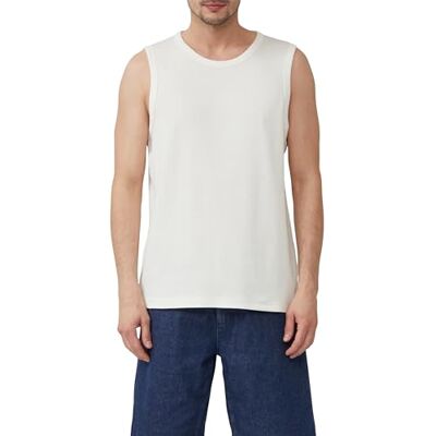 s.Oliver jersey linne med ribbstruktur, Ullvit, L s.Oliver jersey linne med ribbstruktur, Ullvit, L