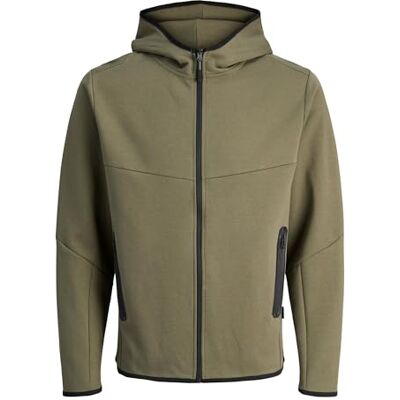 JACK & JONES Jcofusion Sweat Zip Hood Noos, Druva blad, XS JACK & JONES Jcofusion Sweat Zip Hood Noos, Druva blad, XS