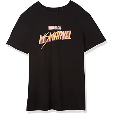 Marvel UXMISSMTS010 T-shirt, svart, S herr, svart, S Marvel UXMISSMTS010 T-shirt, svart, S herr, svart, S