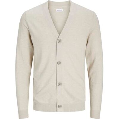JACK & JONES herr Jjeemil stickad knapp cardigan noos tröja, Havregryn/detalj: melange, XS JACK & JONES herr Jjeemil stickad knapp cardigan noos tröja, Havregryn/detalj: melange, XS