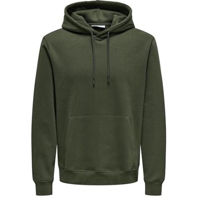 Only & Sons Huvtröja för män ONSCONNOR sweatshirt, Russin, XS Only & Sons Huvtröja för män ONSCONNOR sweatshirt, Russin, XS