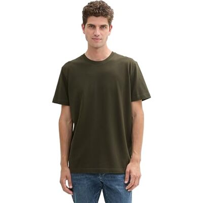 TOM TAILOR T-shirt för män, 11172 – Mörk rosa grön, M TOM TAILOR T-shirt för män, 11172 – Mörk rosa grön, M