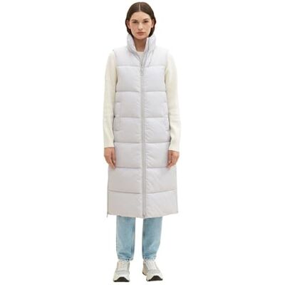 TOM TAILOR Denim dam långärmad buffertväst, 32253-basic ljusgrå, L TOM TAILOR Denim dam långärmad buffertväst, 32253-basic ljusgrå, L