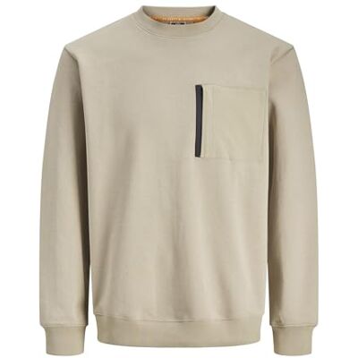 JACK & JONES JACK&JONES Jcooutdoor Sweat Crew Necksn, Porslin, M JACK & JONES JACK&JONES Jcooutdoor Sweat Crew Necksn, Porslin, M