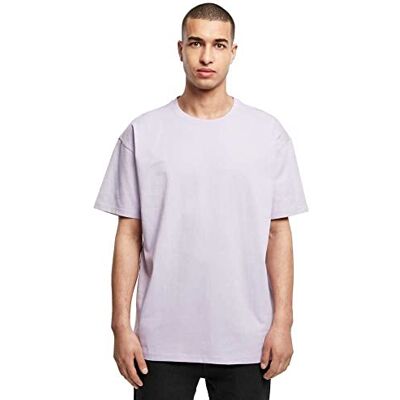 Build Your Brand T-shirt för män, tung oversize t-shirt, basic t-shirt för män, överdimensionerad passform, bomull, storlekar XS – 5XL, lila, M Build Your Brand T-shirt för män, tung oversize t-shirt, basic t-shirt för män, överdimensionerad passform, bomull, storlekar XS – 5XL, lila, M